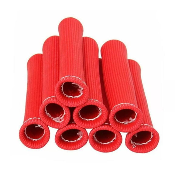 Spark Plug Wire Heat Shield Sleeve 1000°Spark Plug Boot Protector Boots Wrap,8 PCS Plug Wire Covers