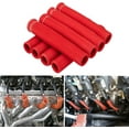thumbnail image 1 of Spark Plug Wire Heat Shield Spark Plug Wire Heat Sleeve Spark Plug Wire Heat Shield Spark Plug Cover Wire 2500 Degree High Temp Heat Tape Protection 8-Pack (Red), 1 of 13