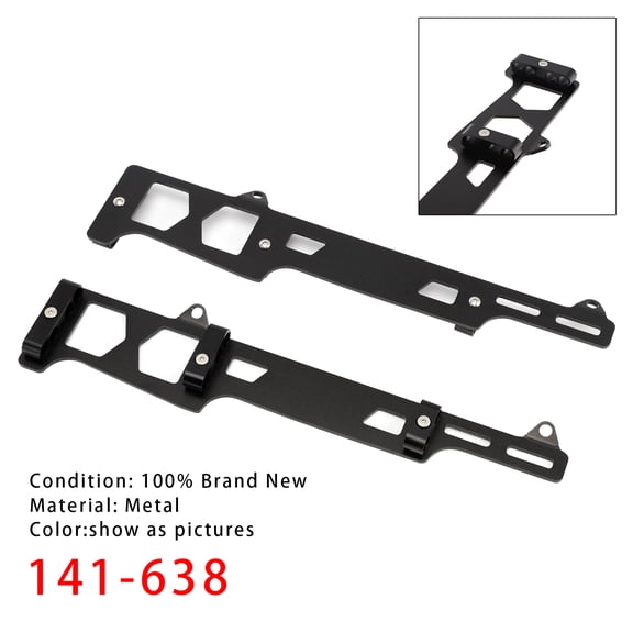 Spark Plug Wire Loom Kit - Linear 4-Wire Holder Bracket for Small Block Chevy Fits 7mm & 8mm Wires 141-638