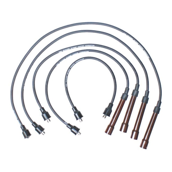 Spark Plug Wire Set - Compatible with 1966 - 1974 BMW 2002 2.0L 4-Cylinder 1967 1968 1969 1970 1971 1972 1973