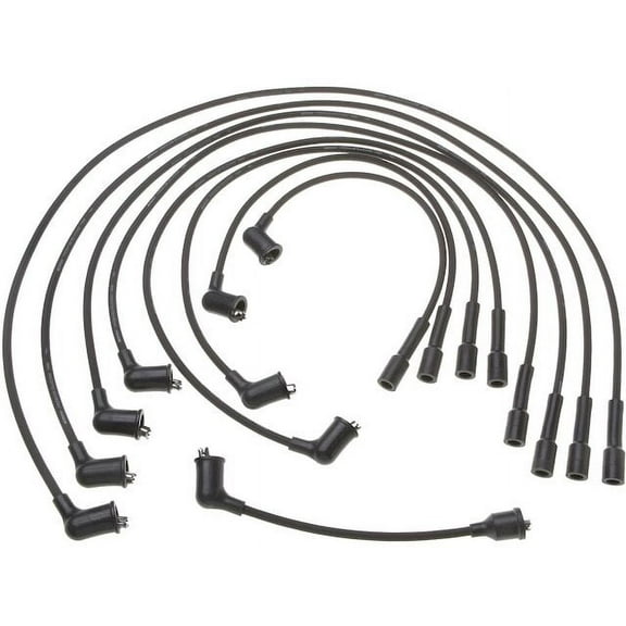 Spark Plug Wire Set - Compatible with 1971 - 1974 Cadillac DeVille 7.7L V8 - AC Delco