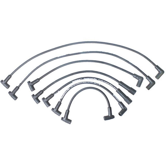 Spark Plug Wire Set - Compatible with 1975 - 1977 Chevy Nova 4.1L 6-Cylinder 1976