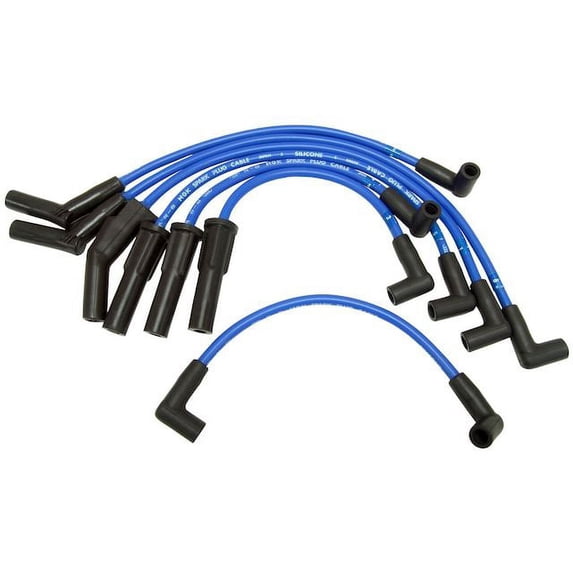 Spark Plug Wire Set - Compatible with 1987 - 1996 Ford F-350 4.9L 6-Cylinder 1988 1989 1990 1991 1992 1993 1994 1995