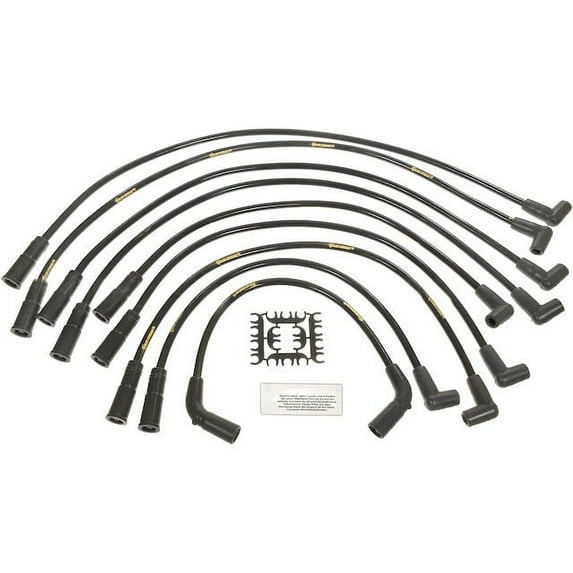 Spark Plug Wire Set - Compatible with 1996 - 1999 GMC K1500 Suburban 5.7L V8 1997 1998