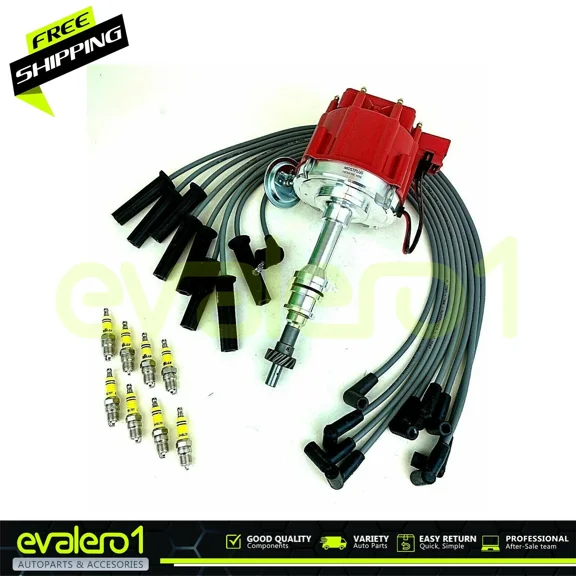 Distributor with Wires and 8 Spark Plug Lincoln Ford Bronco F250 350 E350 75 to 97 88631R