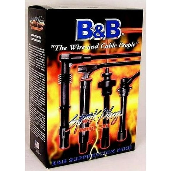 Spark Plug Wire Set-Suppressor Wire Set B & B MANUFACTURING S4-28923