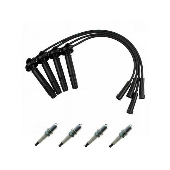 Spark Plug Wire Set with Spark Plugs 5 Piece - Compatible with 1999 - 2004 Subaru Forester 2000 2001 2002 2003