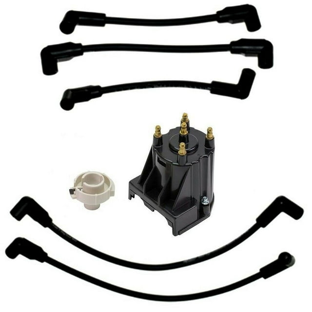Spark Plug Wires Distributor Cap Rotor For MerCruiser 3.0L 84816761Q14