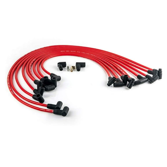 Spark Plug Wires Set HEI 73686 8.65mm Red Ultra 40 Compatible with Buick Chevy Chevrolet Oldsmobile Pontiac Small Block