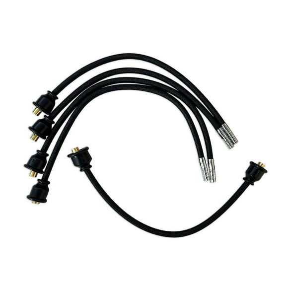 Spark Plug Wiring Set (Pre-assembled) w/ Straight Boots Fits Massey Case Cockshutt White / Oliver Tractor        T11213 TO7529 TGO7624