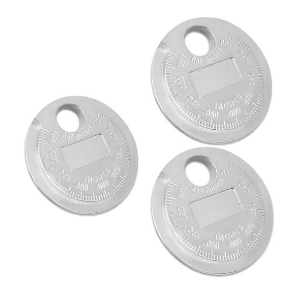 Spark plug gap measuring tool - Durable plastic instrument, clear measurement marks, range from 0.020 to 0.100 inches, for accurate spark plug gap adjustment, precision measuring tool