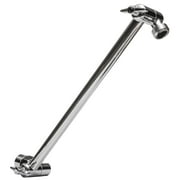 SparkPod Adjustable Shower Head Extension Arm - 11" Brass Rain Shower Arm with Universal Fit (Luxury Polished Chrome)