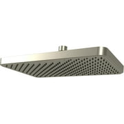SparkPod 12 Inch Rectangle Rain Shower Head - Ceiling or Wall Mount Rainfall Shower Head - Large Coverage Showerhead - Brass Ball Joint with 360° Adjustment - 1-Min Install (Elegant Brushed Nickel)