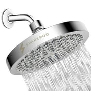 SparkPod High Pressure Rainfall Shower Head, 1.8GPM, Easy Install, Energy Saving (Luxury Polished Chrome)