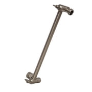 SparkPod Adjustable Shower Head Extension Arm - 11 Brass Rain Shower Arm with Universal Fit Elegant Brushed Nickel
