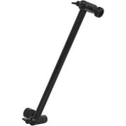 SparkPod Shower Head Extension Arm - 11" Solid Brass Shower Arm Extension with Universal Connection to Showerheads - Easily Adjustable Shower Arm for Rain Showerheads (Midnight Black Matte)