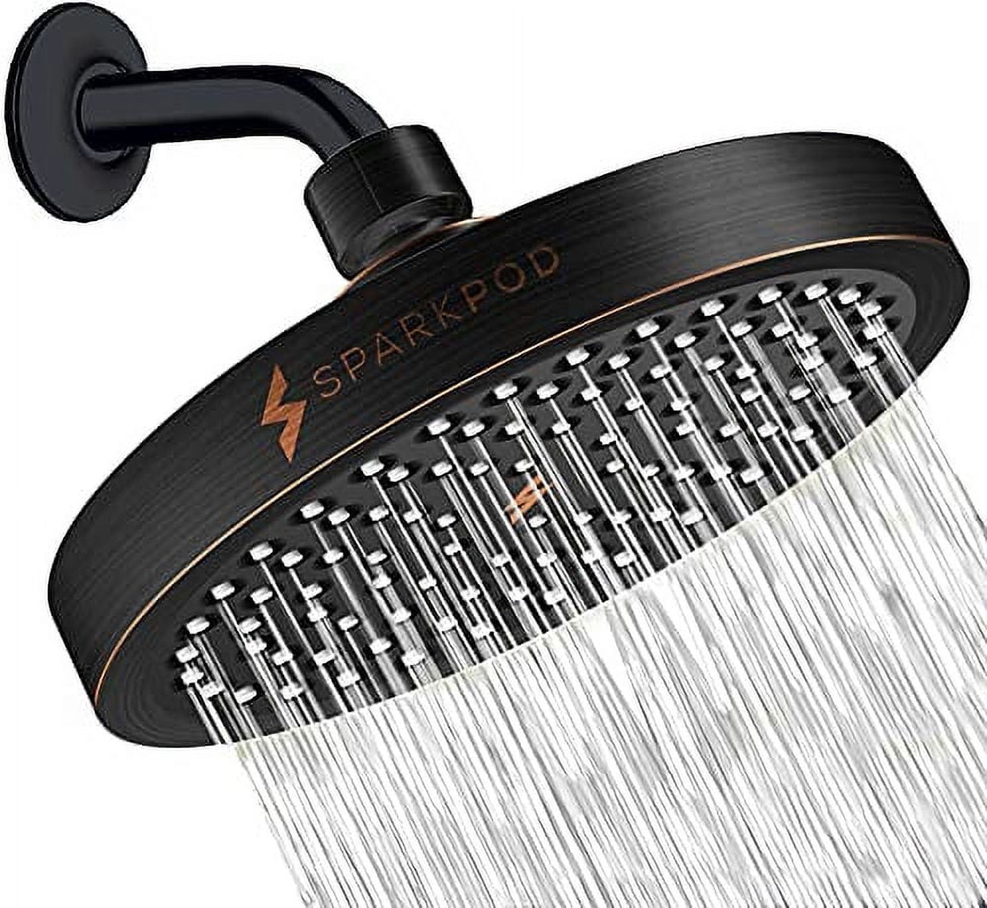 Oil-Rubbed Bronze Adjustable Rain Shower Head with Filter