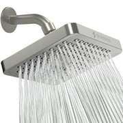 SparkPod High Pressure Rainfall Shower Head, 1.8GPM, Easy Install, Energy Saving (Elegant Brushed Nickel)