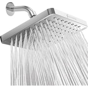 SparkPod High Pressure Rainfall Shower Head, Easy Install, Energy Saving (8 inch Square, Polished Chrome)