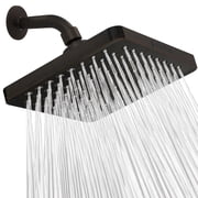 SparkPod High Pressure Rainfall Shower Head, Easy Install, Energy Saving 8 inch Square, Oil-Rubbed Bronze