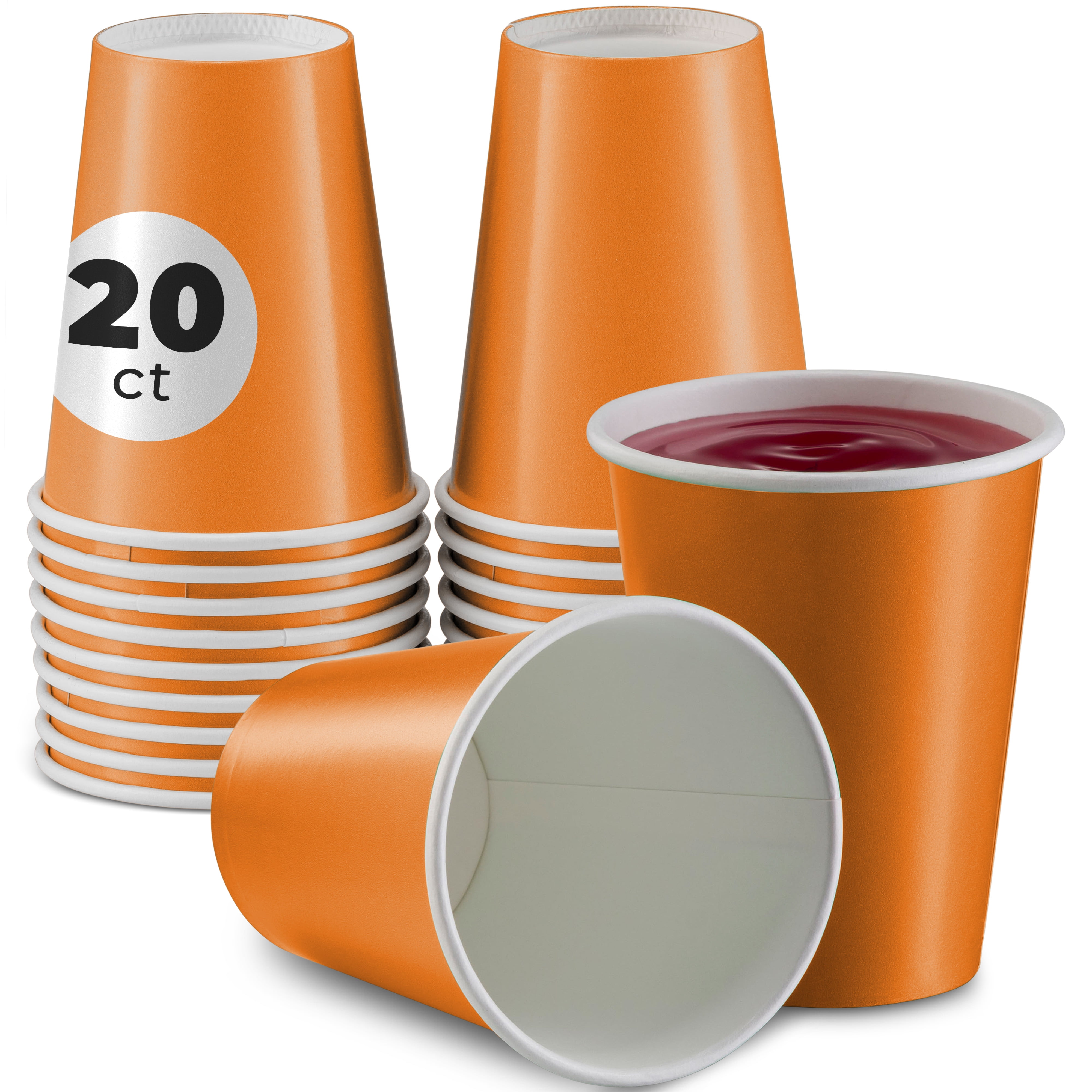 24 PC Solid Color Paper Cups 3 9 oz