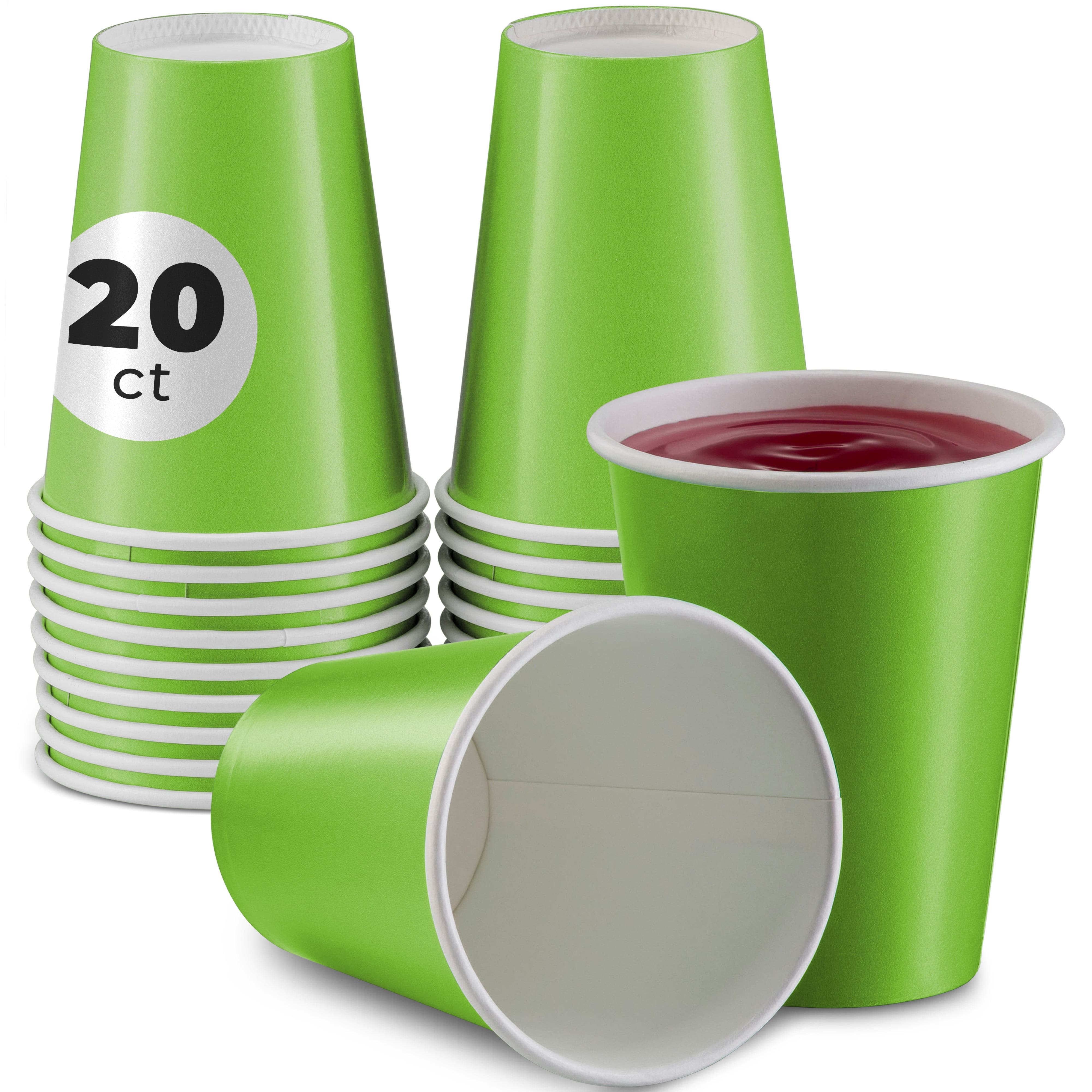 9-oz. Green Paper Party Cups, 12 ct.