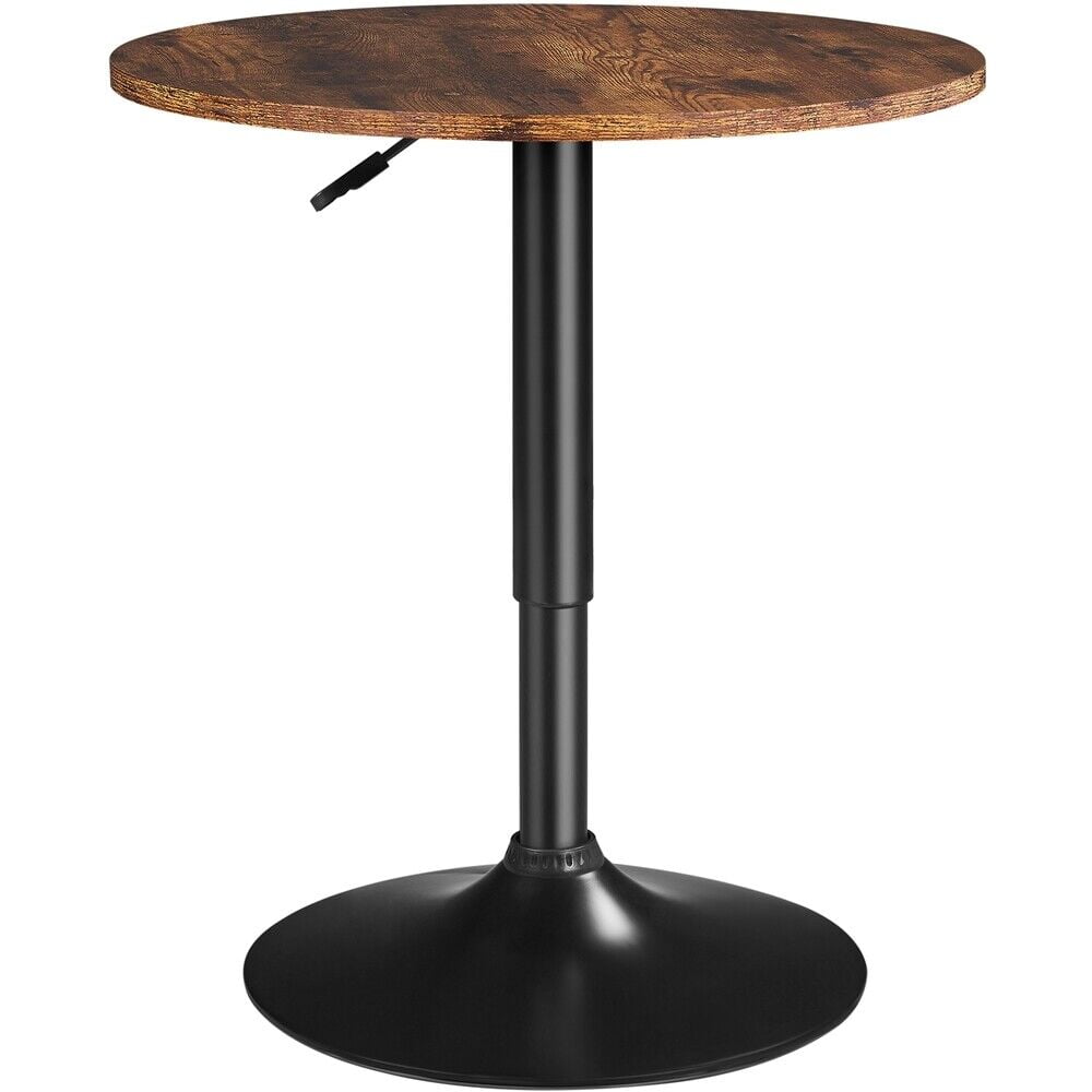 SparkTrend Adjustable Pub Round Table 27.5”- 36” Height Range Counter ...