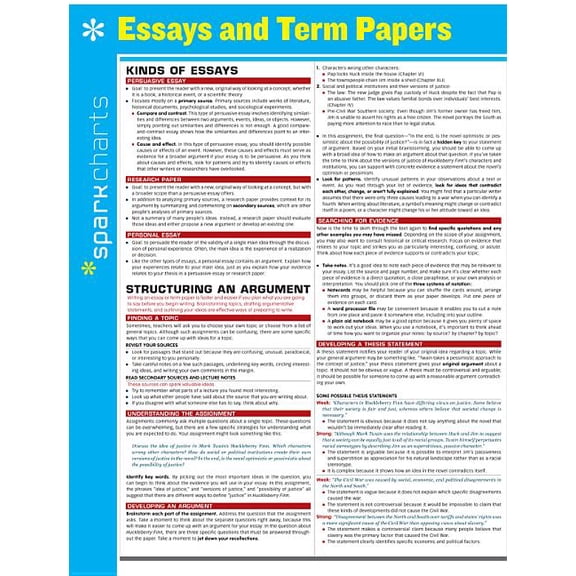 Sparkcharts: Essays and Term Papers Sparkcharts: Volume 18 (Other)