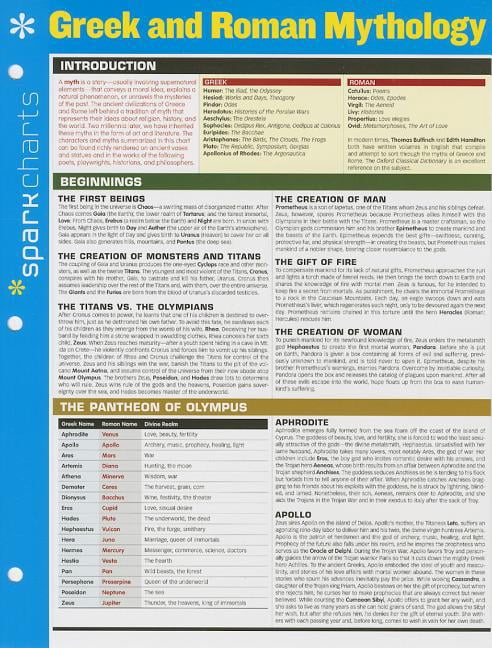 Sparkcharts: Greek and Roman Mythology Sparkcharts: Volume 30 (Other ...