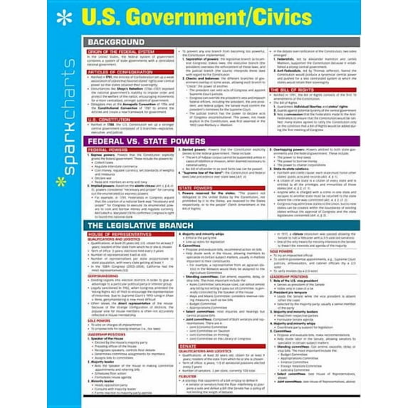 Sparkcharts: U.S. Government/Civics Sparkcharts: Volume 72 (Other)