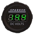 thumbnail image 1 of Sparked Innovations Single Display 12V DC Voltmeter Battery Voltage Monitor (Green), 1 of 5