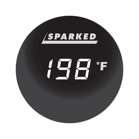 Sparked Innovations Thermometer 12V Ambient Temperature Sensor -34F 200F (White)