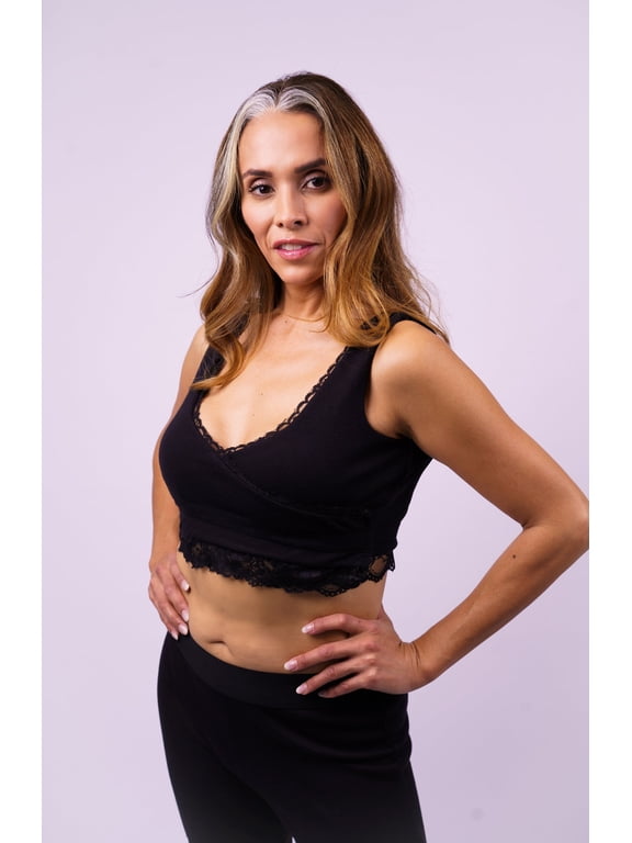 Wendy Wellness & Leisure Wrap Top With Lace