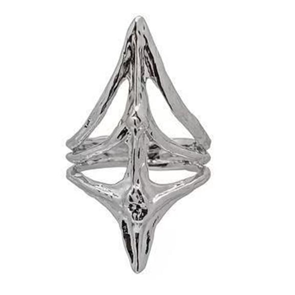 Sparking Nails Tip Rings Exaggerated Fashion Rings Suitable for Trendy Women Attending Parties and Formal Occasions