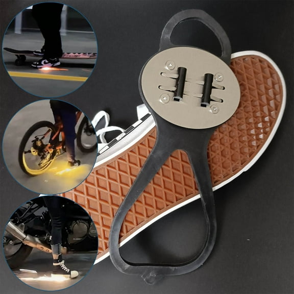 Sparking Shoe Covers For Skateboards, Magnesium Stick Foot Brake Pads, Motorcycle Riding Accessories, Friction Fire Visual Effect, Cool Sports Gear For Extreme Riding
