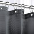 thumbnail image 1 of Sparklane-Shower Curtain Charcoal Grey - Hotel Style Shower Curtains for Bathroom with Waffle Design, 72x78 Inches - Fabric Shower Curtain - Cortinas de Baño Elegantes, 1 of 12