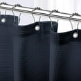 thumbnail image 1 of Sparklane-Shower Curtain Navy Blue - Hotel Style Shower Curtains for Bathroom with Waffle Design, 72x78 Inches - Fabric Shower Curtain - Cortinas de Baño Elegantes, 1 of 13