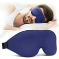 thumbnail image 1 of Sparklane - Sleep Mask for Back and Side Sleeper, Block Out Light, Luxury Sleeping Eye Mask of 3D Night Blindfold, Zero Pressure Breathable Travel Eye Cover Blue, 1 of 13