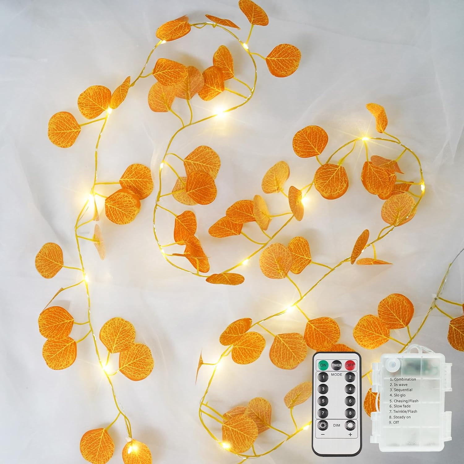 Sparklane Vine with Fairy Lights Battery Operated,33ft 100 LED ...