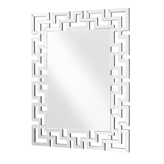 Sparkle 37.5 in. Contemporary Rectangle Mirror in Clear