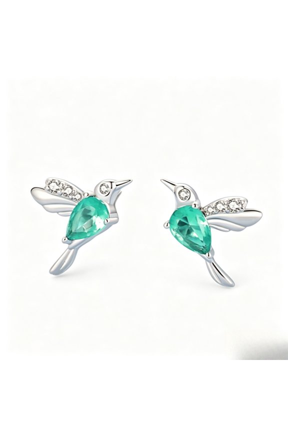 Sparkle Bird Design Memorial Earrings Elegant Versatile Jewelry for Women