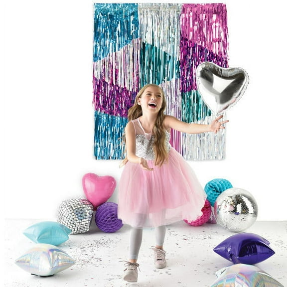 Sparkle Birthday Foil Fringe Backdrop (3pc)