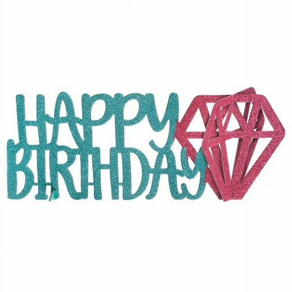 Sparkle Birthday Glitter Table Decoration (1ct)