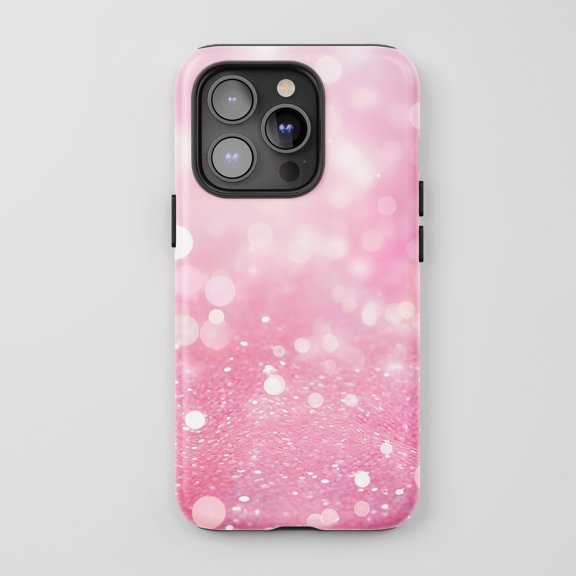 Sparkle Bokeh For All iPhone Series Tough Phone Case Abstract Pink Glitter