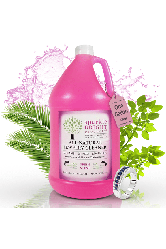 All-Natural Jewelry Cleaner Solution | One Gallon (128oz.)