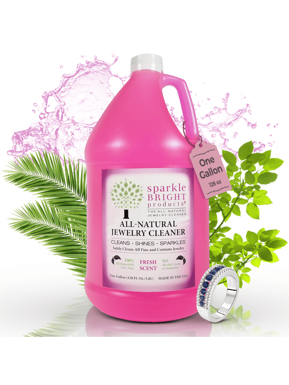 All-Natural Jewelry Cleaner Solution | One Gallon (128oz.)