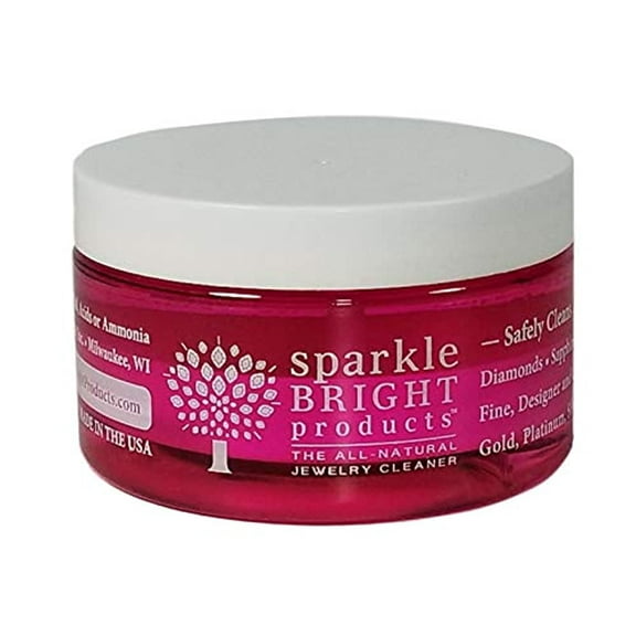 Sparkle Bright Products All-Natural Jewelry Cleaner Solution - 4oz. | Jewelry Cleaning for Ultrasonic, Diamonds, Fine, Fashion, and Designer Jewelry