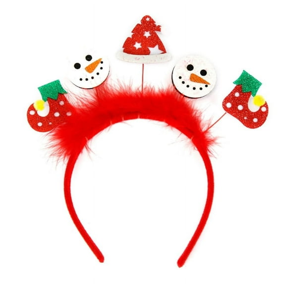 Sparkle Christmas Headband for Womens Girls Daily Wearing ,Photo Props Party Fancy Dress Hair Accessories