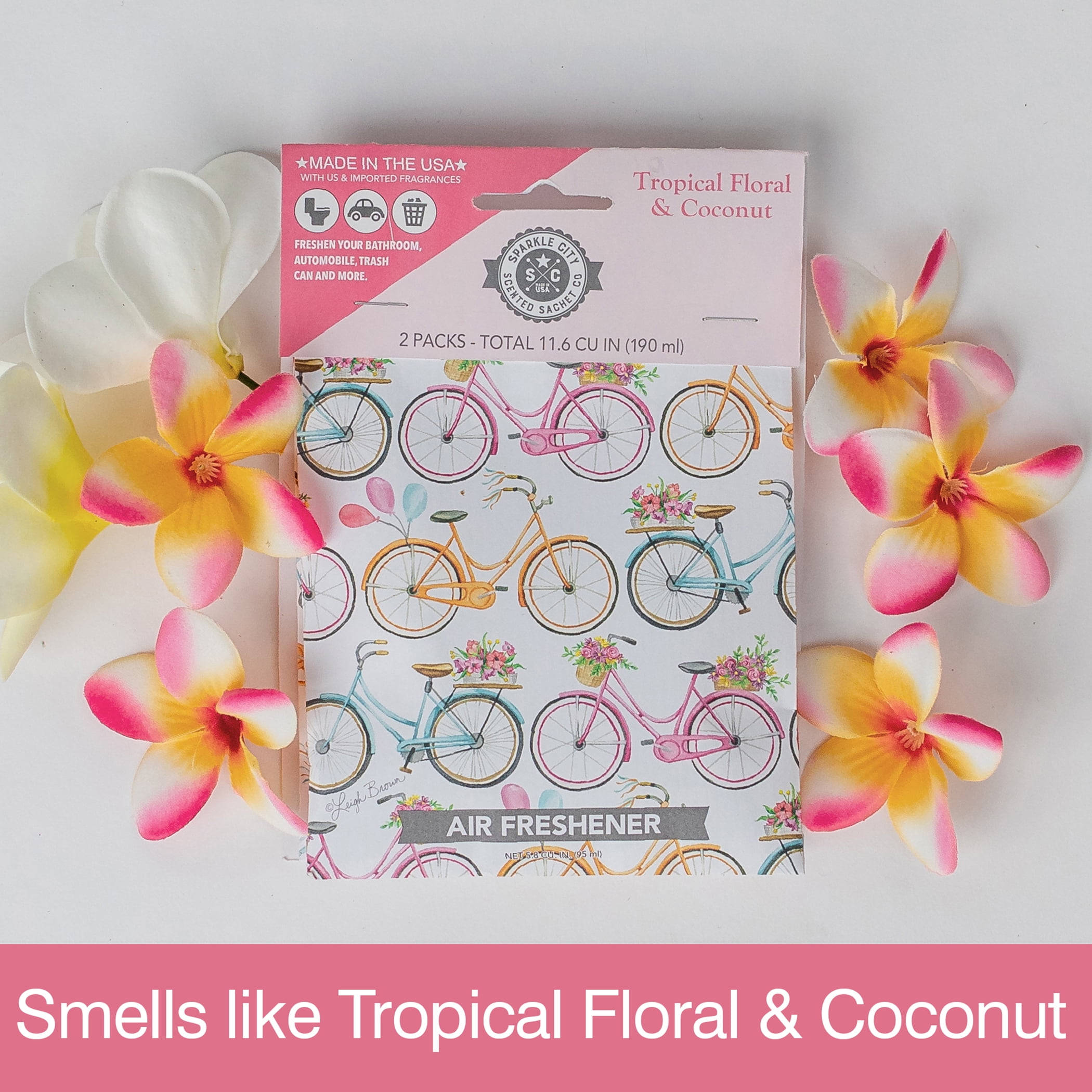 Floral Scents 4 Pack Scented Car Fresheners Bundle – C & E Craft Co