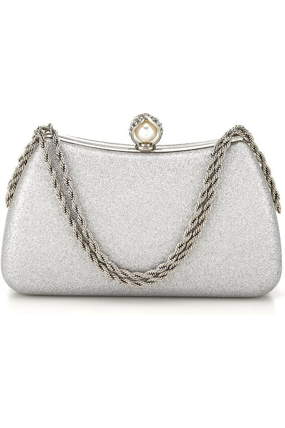 Sparkle Clutch Bag for Women Glitter Evening Purse Formal Wedding Handbags Sequin Shiny Purse for Cocktail Party